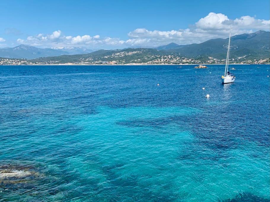 F2 Avec Jacuzzi, Petanque, A 3 Min Mer, Dans Grande Propriete Porticcio  Exterior foto